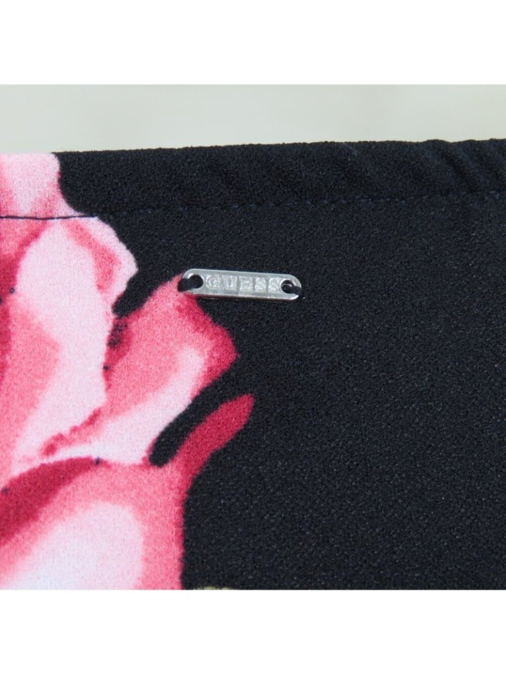GUESS Womens Small BIANKA Slit Dress Pink Rose Flower Floral Spaghetti Strap NEW - Picture 8 of 13
